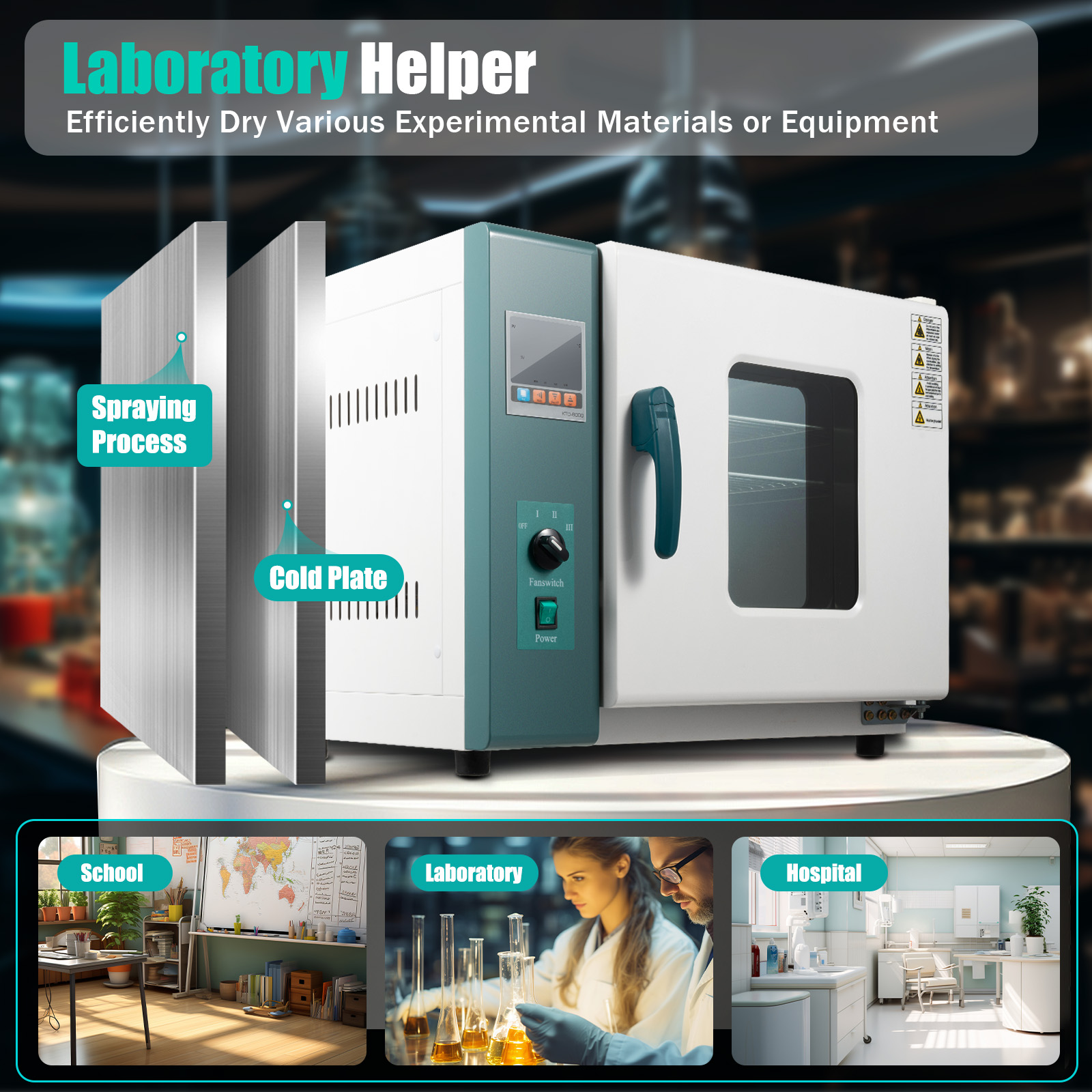 45L Convection Drying Oven 101 - Medical Lab reseña y precio