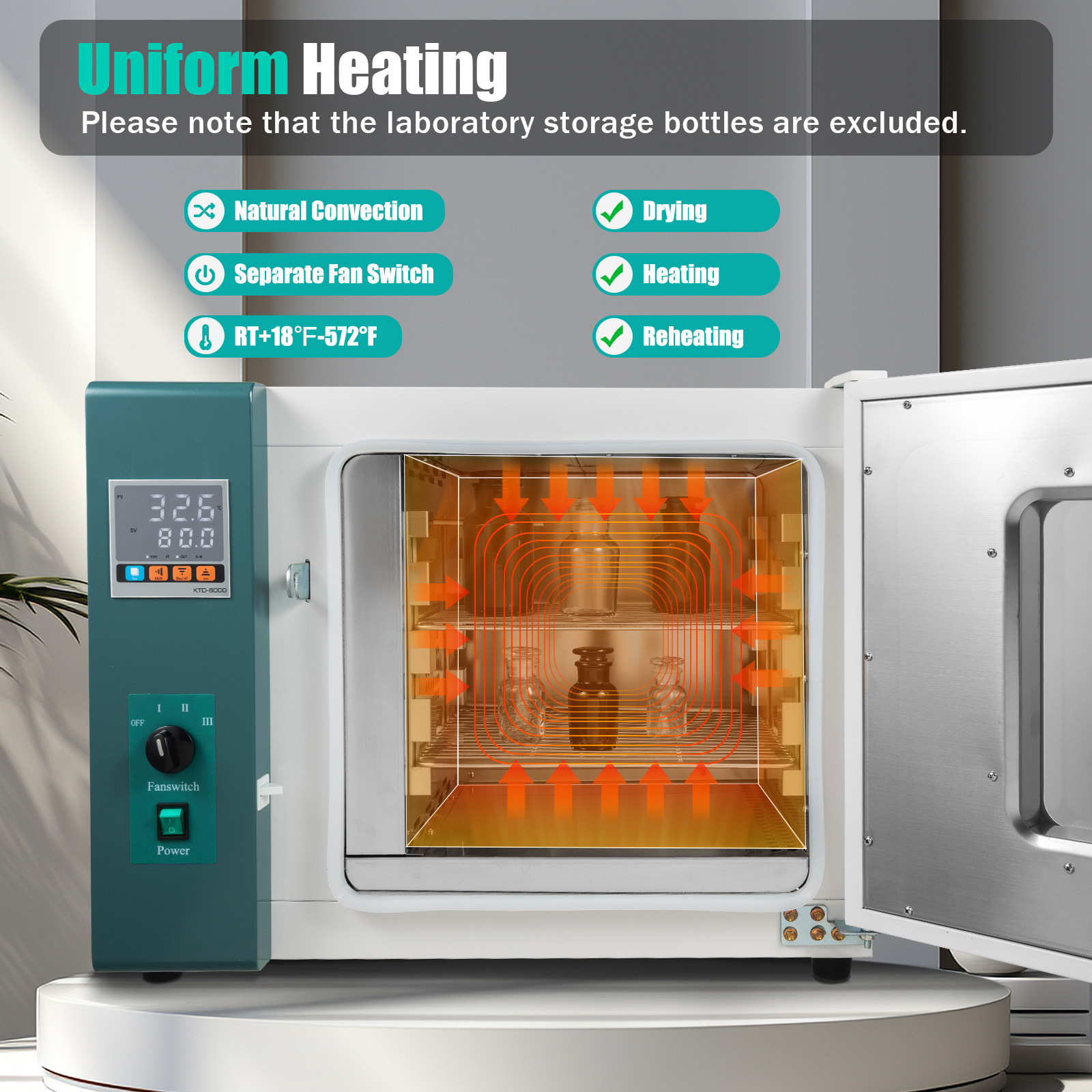 45L Convection Drying Oven 101 - Medical Lab reseña y precio
