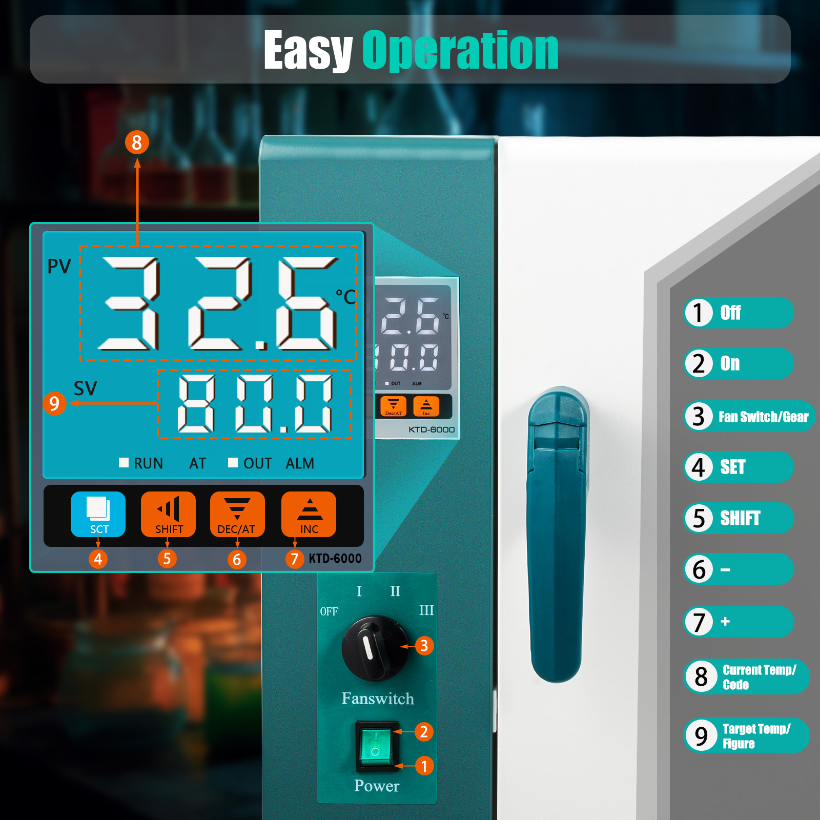 45L Convection Drying Oven 101 - Medical Lab reseña y precio