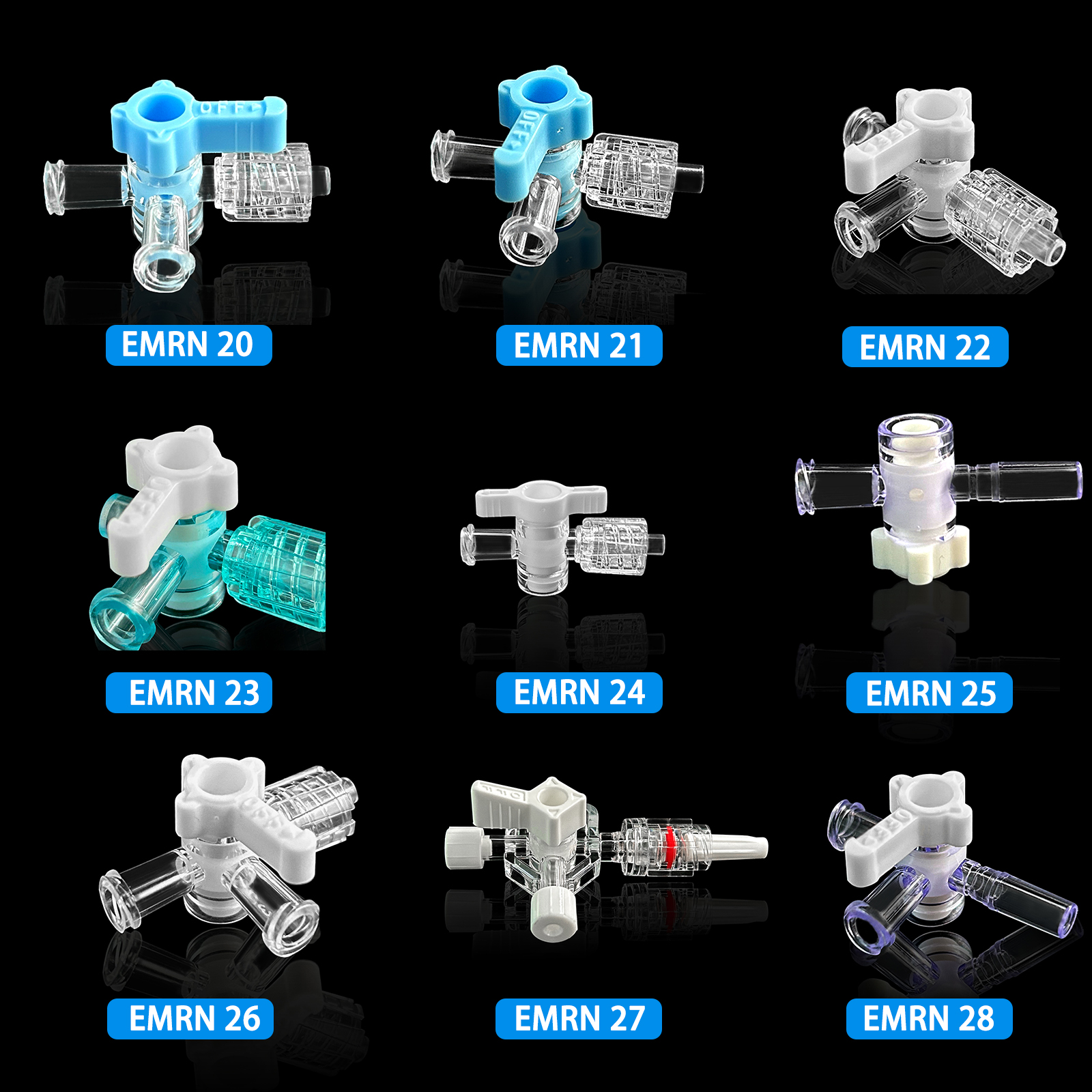 50 three-way stopcock valves,  - Medical Lab reseña y precio