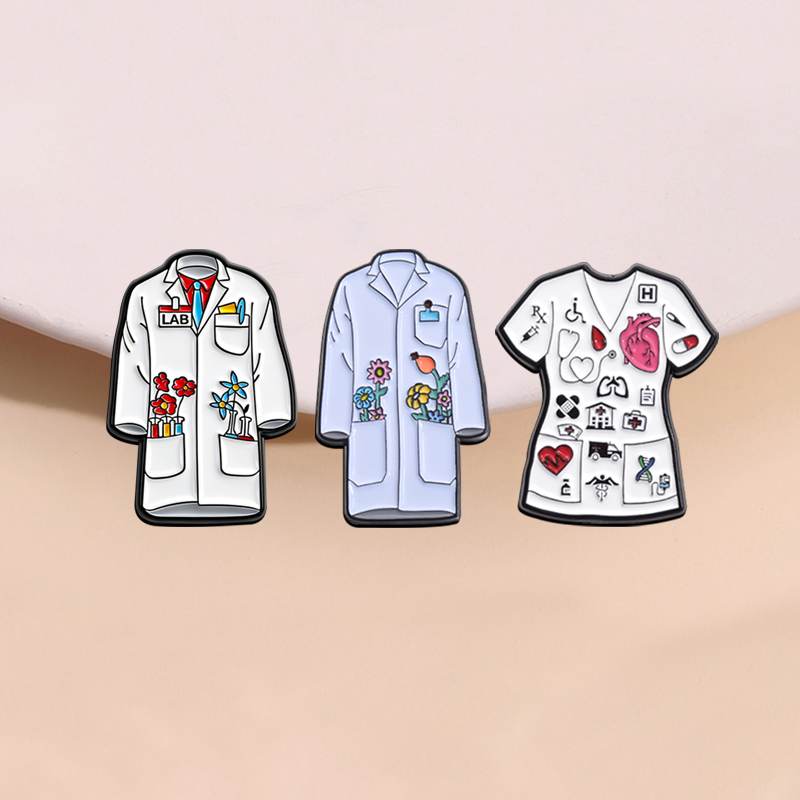 Floral Doctor Nurse Coat Ename - Medical Laboratory Scientist reseña y precio