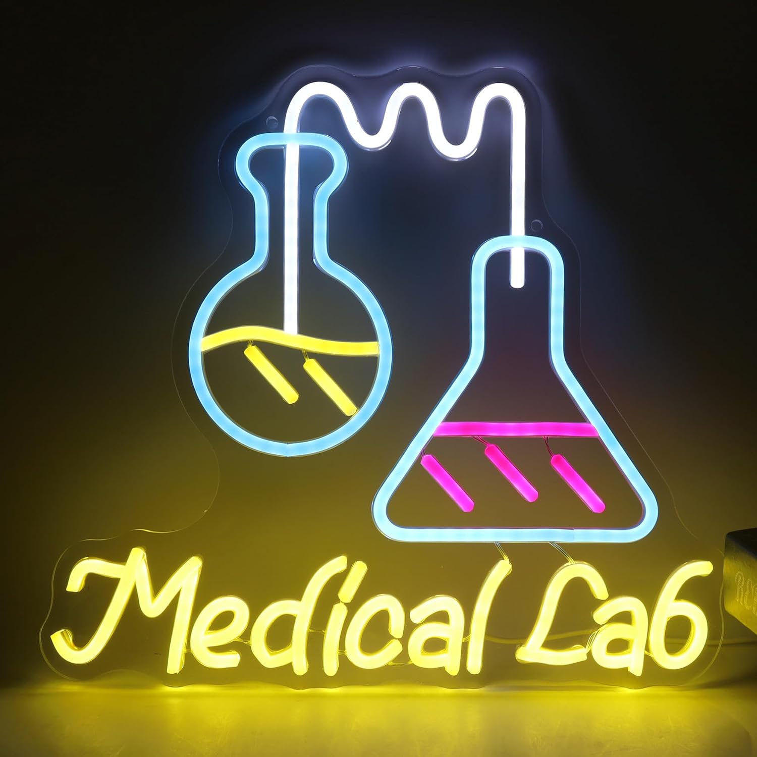 Science Laboratory Neon Sign U - Medical Lab Study reseña y precio