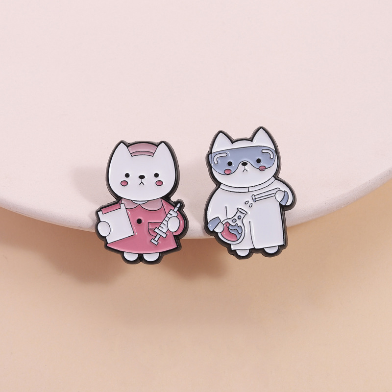2pcs Cute Cartoon Medical Cat  - Medical Laboratory Scientist reseña y precio