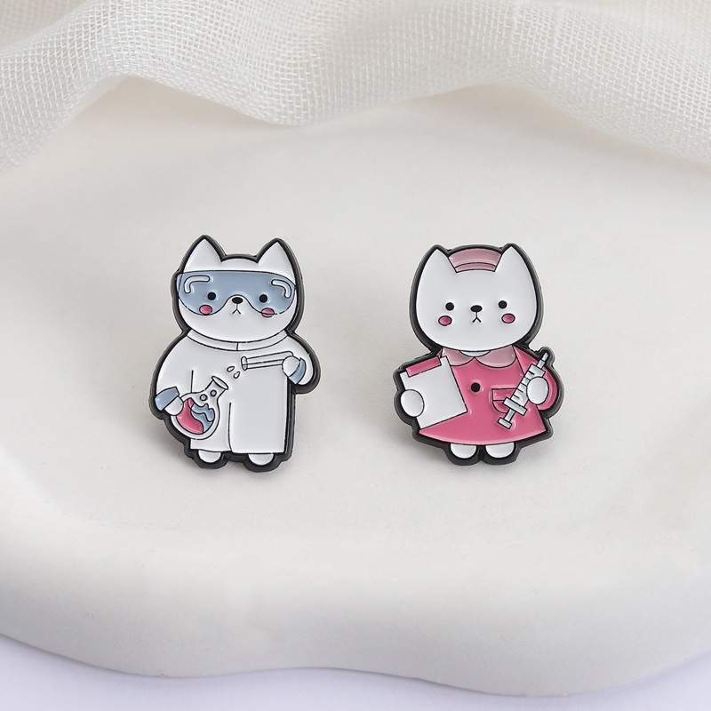 2pcs Cute Cartoon Medical Cat  - Medical Laboratory Scientist reseña y precio