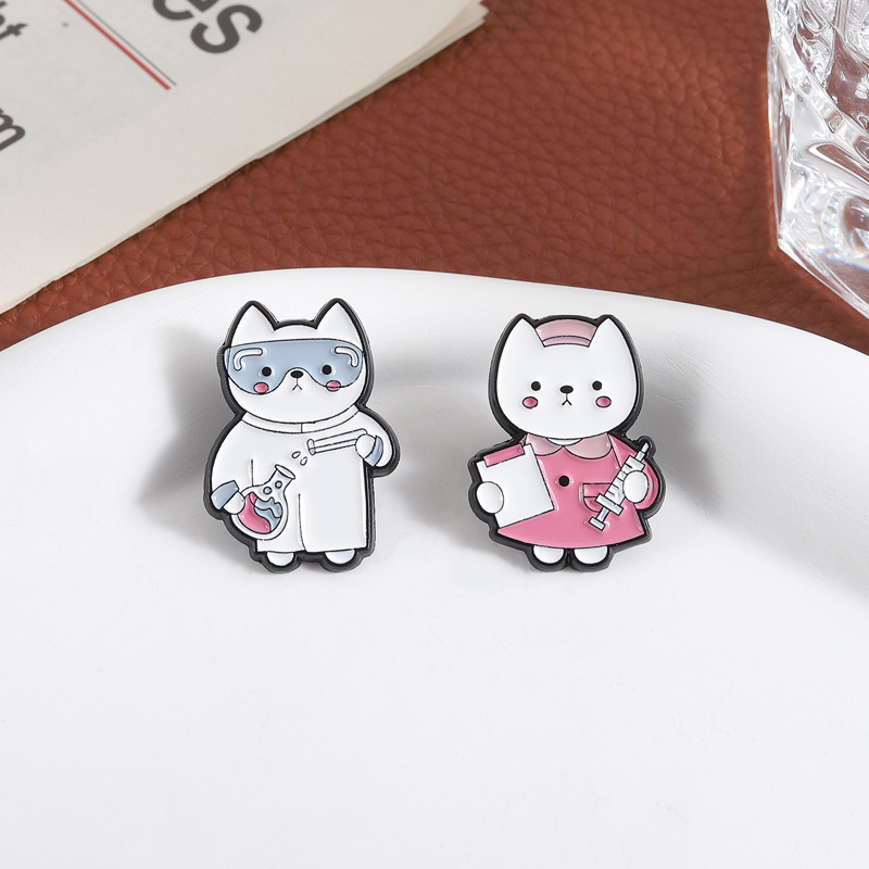 2pcs Cute Cartoon Medical Cat  - Medical Laboratory Scientist reseña y precio
