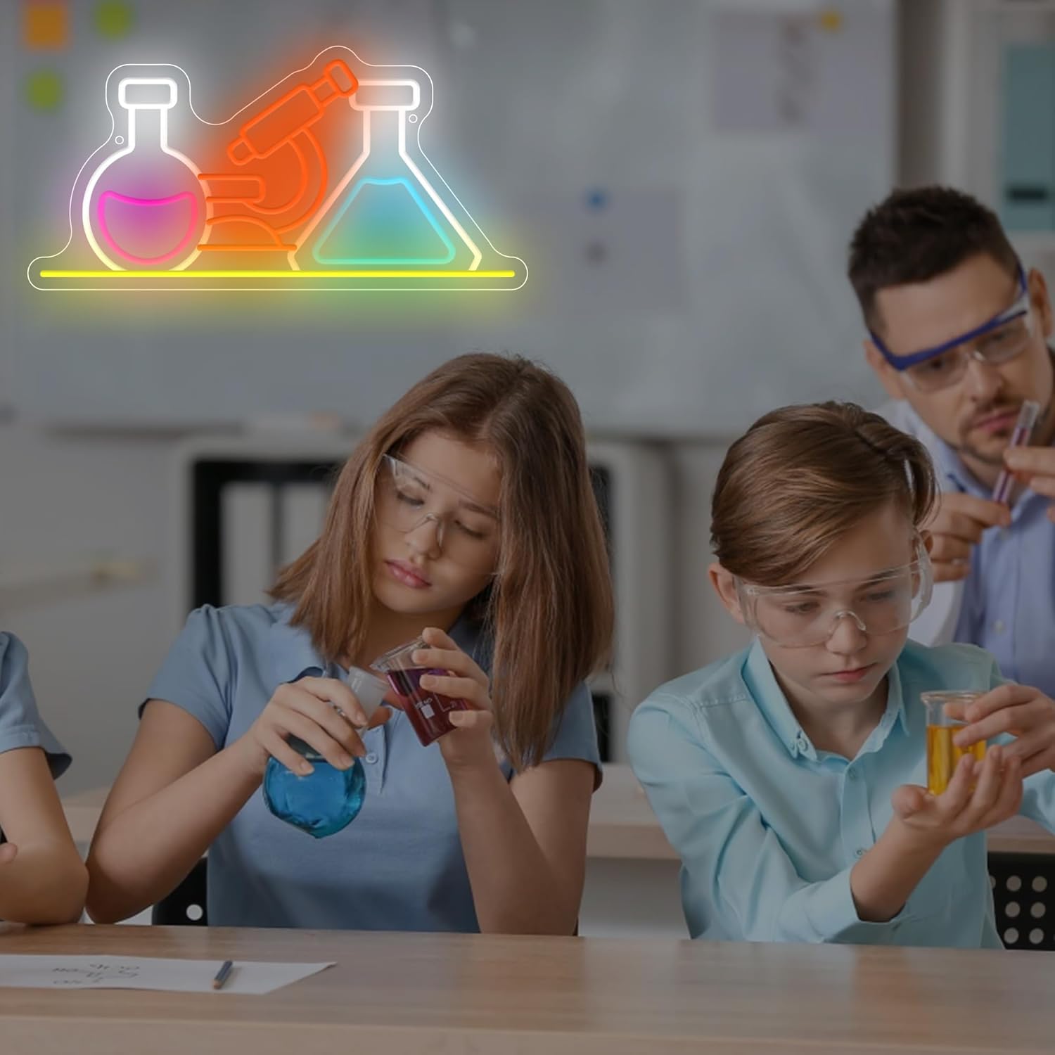 Science Laboratory Neon Sign U - Medical Lab Study reseña y precio