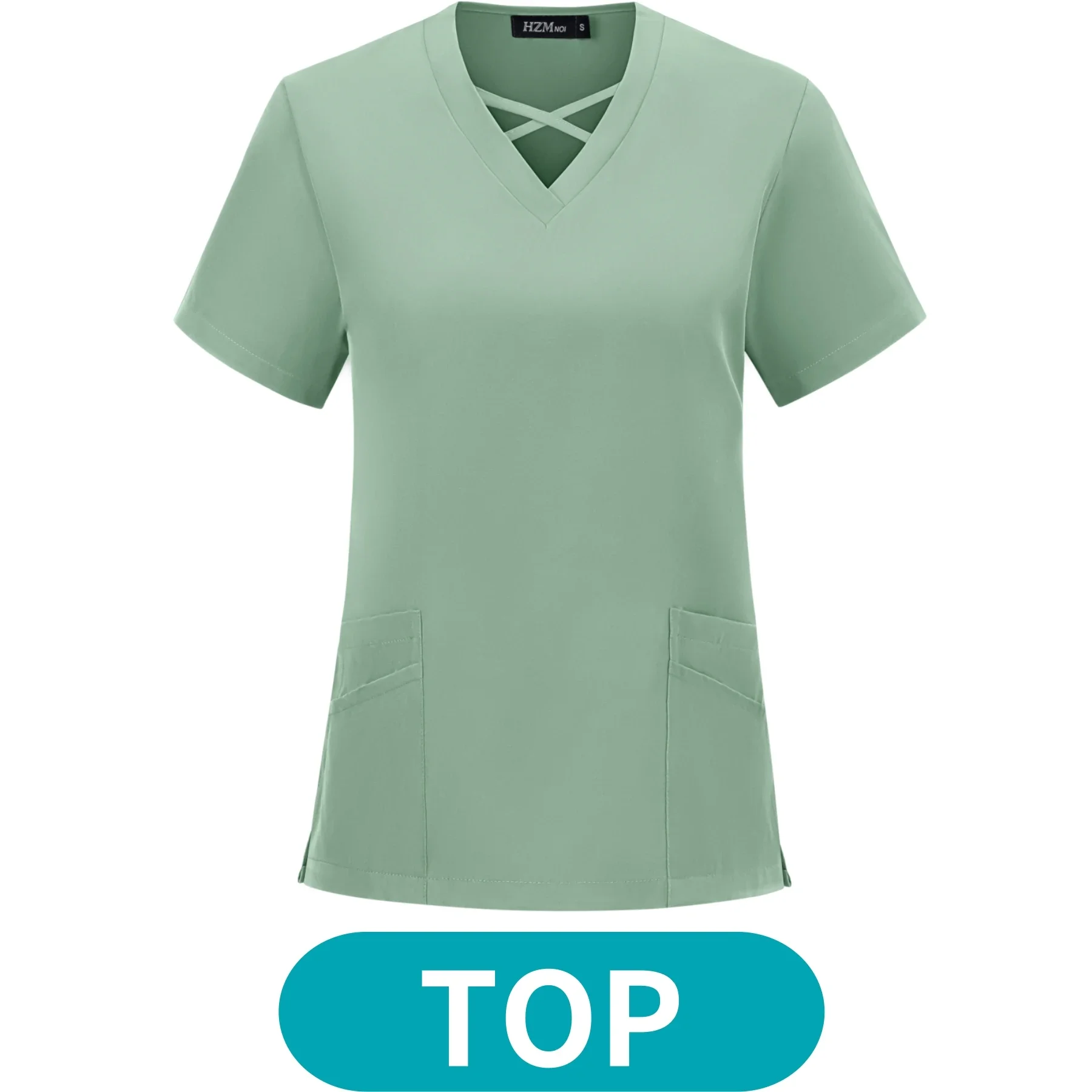 Solid Color Scrub Tops Pet Hos - Medical X reseña y precio