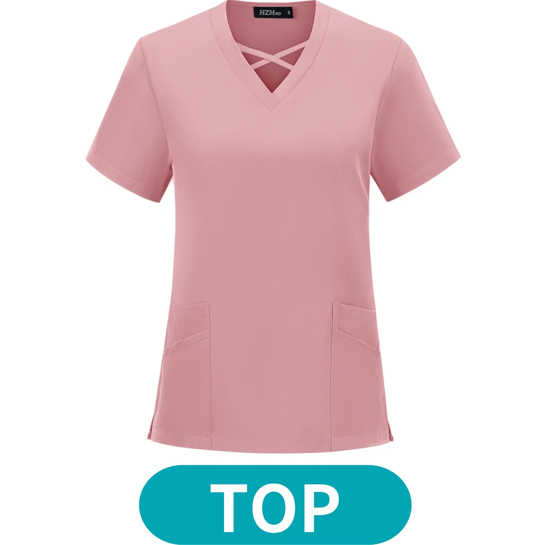 Solid Color Scrub Tops Pet Hos - Medical X reseña y precio