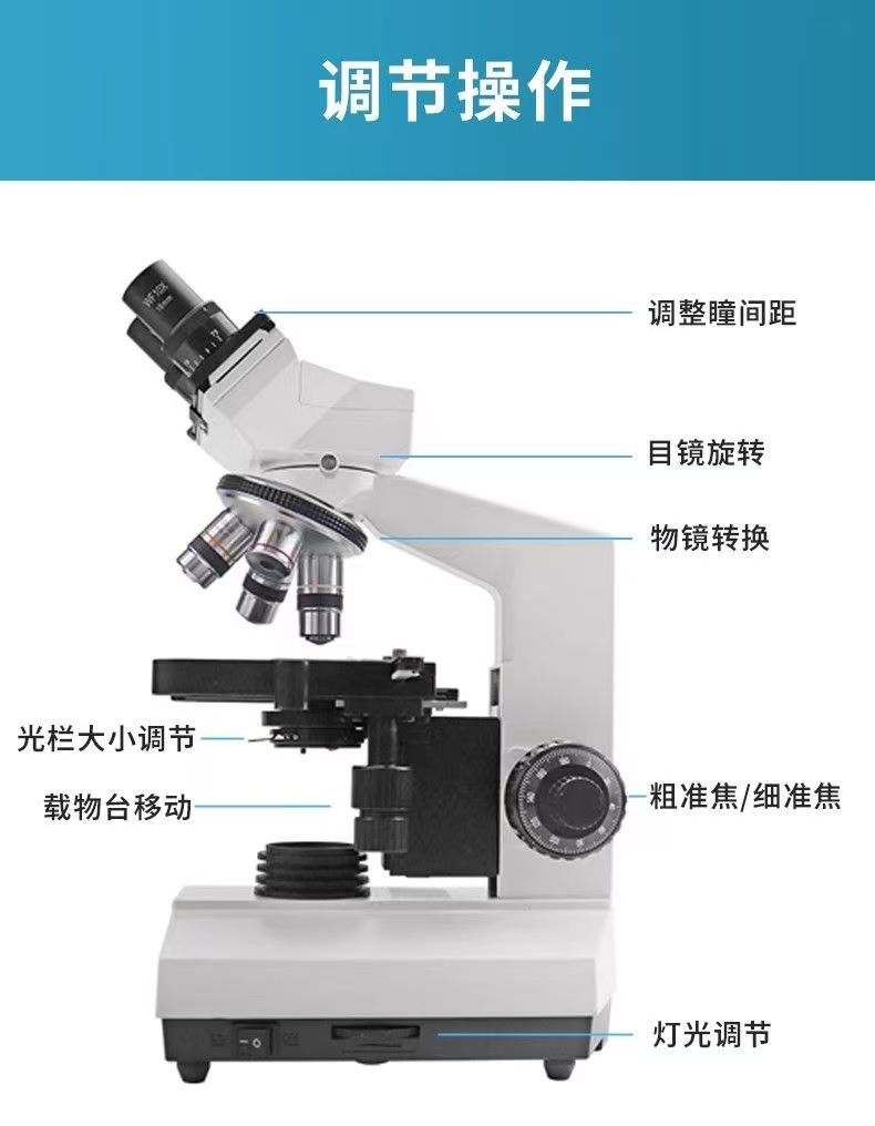 Optical Binocular Microscope f - Medical Lab Study reseña y precio
