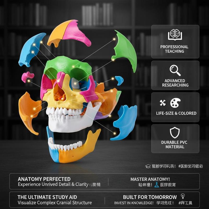 Anatomy Cranium Replica 1:1 Sc - Medical Lab Study reseña y precio